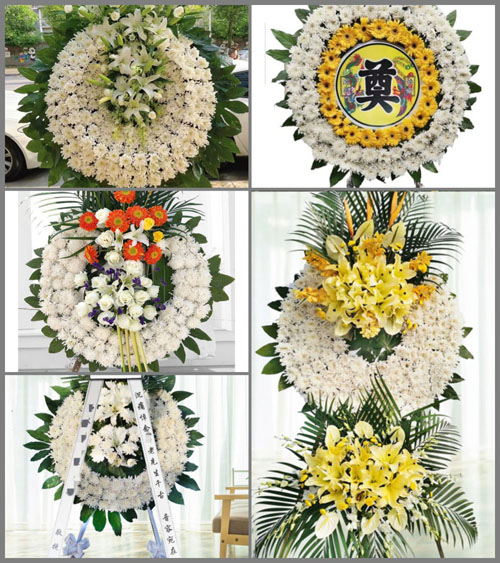广东梅州市五华县横陂镇湖塘村花圈速递